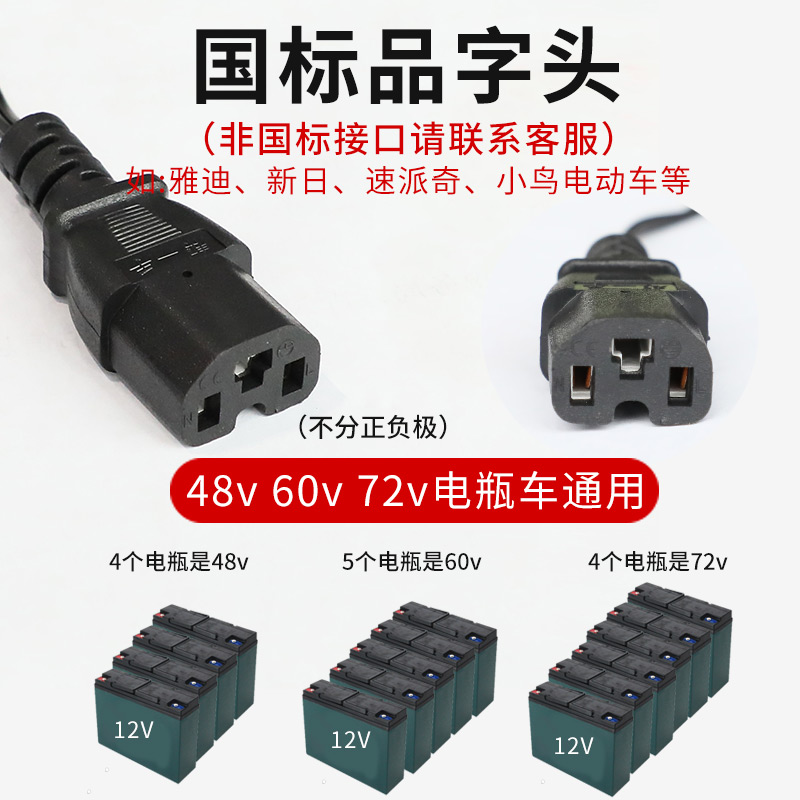 电瓶车电动车便携式车载打气筒48V60V72V96V通用摩托车轮胎充气泵 - 图3