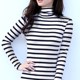 Turtleneck turtleneck T-shirt tight-fitting velvet bottoming shirt