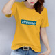 New white trendy half-sleeved versatile style printed T-shirt