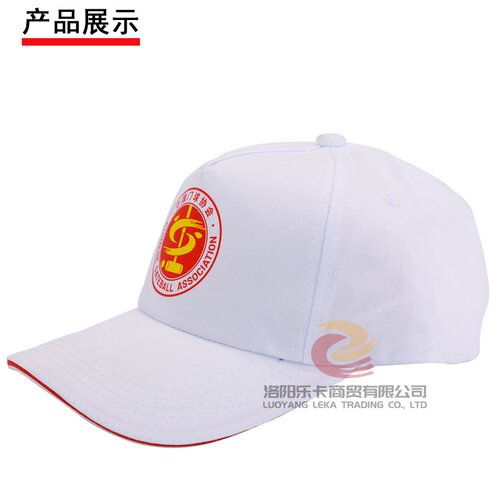 门球协会帽裁判遮阳防晒防紫外线鸭舌烫印协会标志比赛专用 - 图1