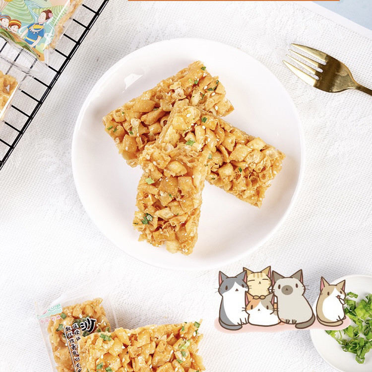 万丝如意沙琪玛450g芝麻葱香味老式手工糕点心酥脆怀旧萨其马零食,淘宝优惠券,粉丝福利购,淘宝优惠卷