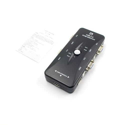 KVM Switch 3 Port USB VGA Four -in -One Display Keyboard Careing Mouse 4 In -1 Out Switch