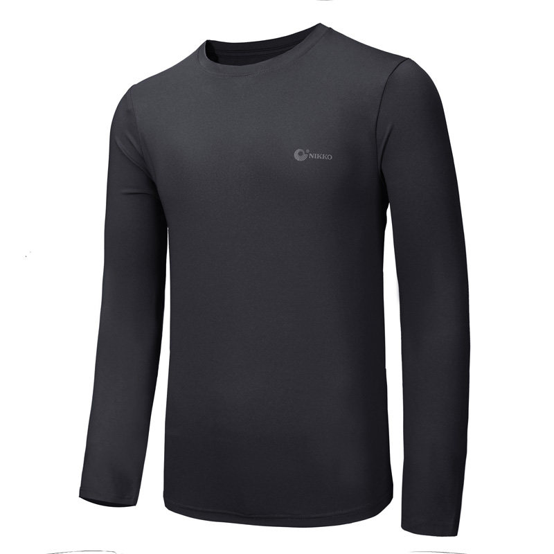 Nikko日高速干衣男秋季运动跑步长袖T恤健身登山透气吸汗打底上衣,淘宝优惠券,粉丝福利购,淘宝优惠卷