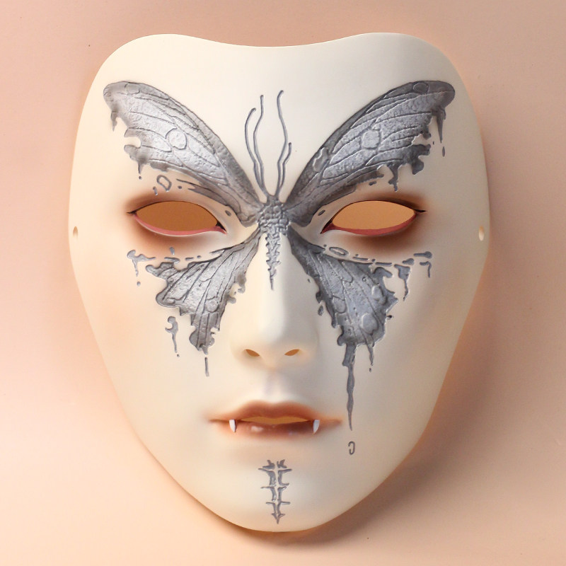魂作物新款蝶影面具成人古风汉服人物装扮国风艺术舞会派对漫展会
