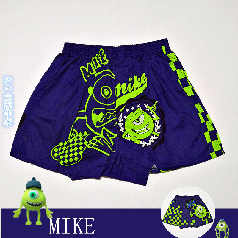 出口 ！男士阿罗裤夏季宽松卡通大码印花家居裤 纯棉布动漫平角裤,淘宝优惠券,粉丝福利购,淘宝优惠卷