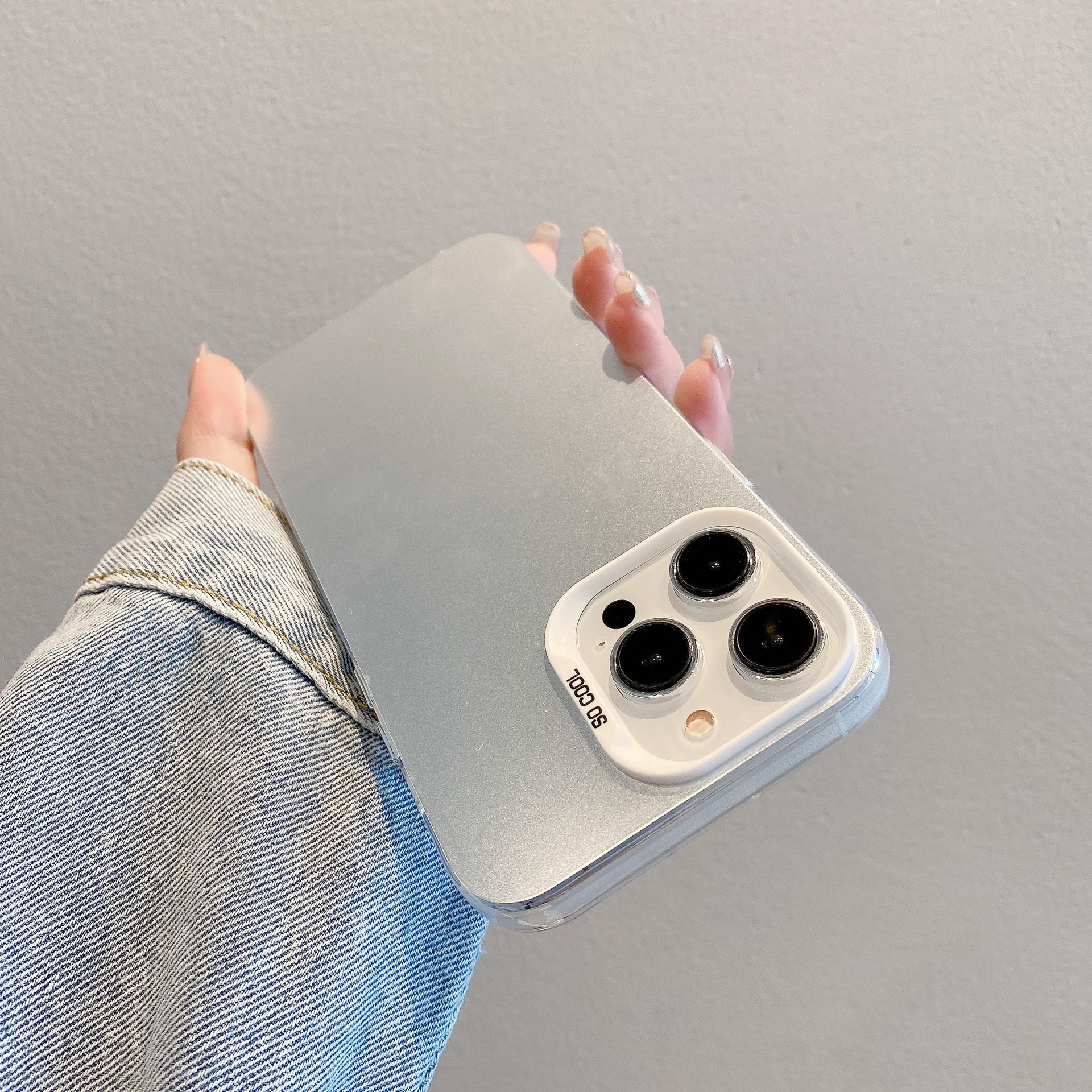 IMD彩银适用苹果16PRO磨砂手机壳iPhone11/XSMAX简约纯色PC保护套 - 图2