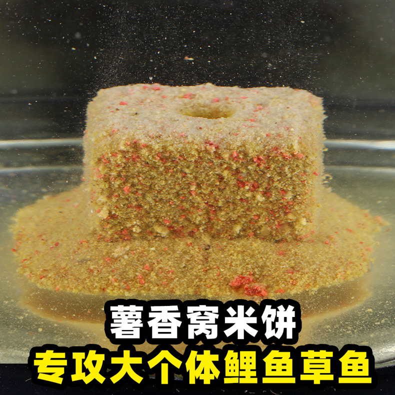 老G果香薯味窝米饼 黑坑野钓鲫鲤鱼饵酒米腥香打底窝料春季配方 - 图1