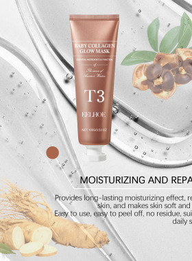 Collagen Peel-Off Tear-Off Mask Moisturising, Hydrating & No