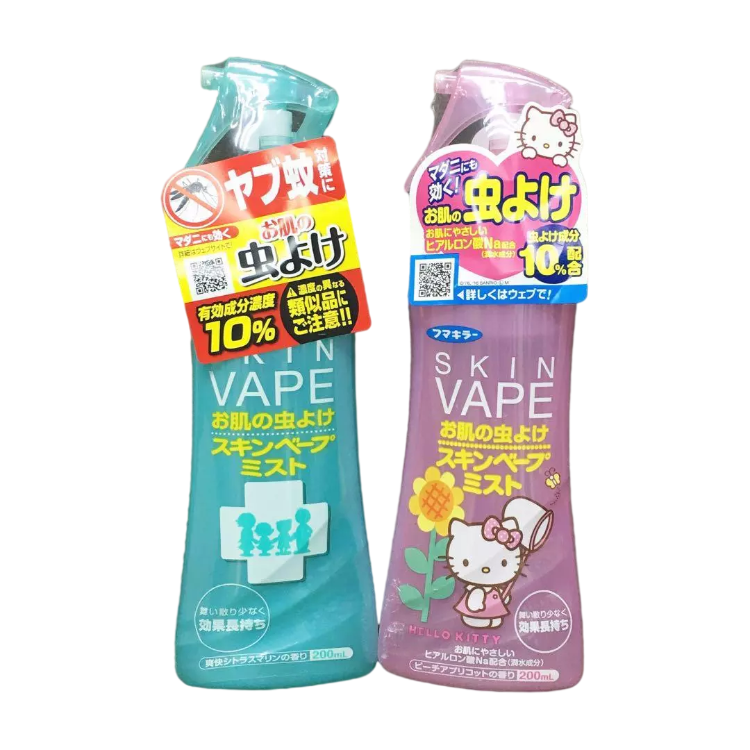 香港版日本SKIN VAP防蚊液200ML蜜桃味驱蚊喷雾 宝宝孕妇均适用 - 图3