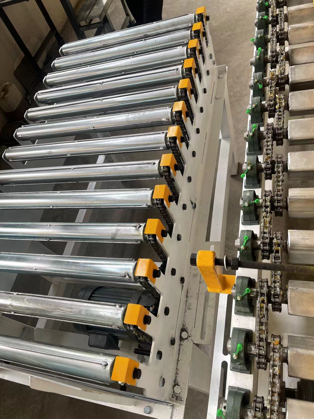 面粉饲料化肥砂浆输送线整平输送 滚筒抓取位 滚筒机弯道拐弯机 - 图2