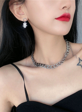 #1433studio机器人项链男女新款潮嘻哈吊坠ins蹦迪百搭毛衣链