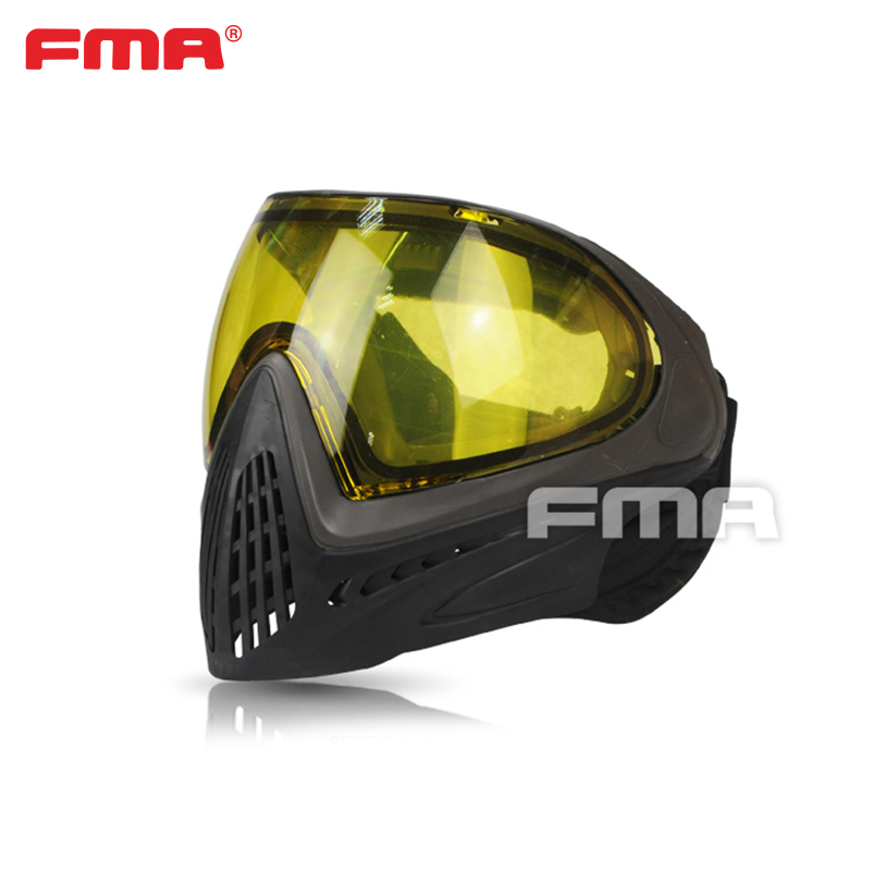 FMA F1全脸防护面罩双层镜片彩弹Paintball竞技运动团建FM-F0001 - 图0