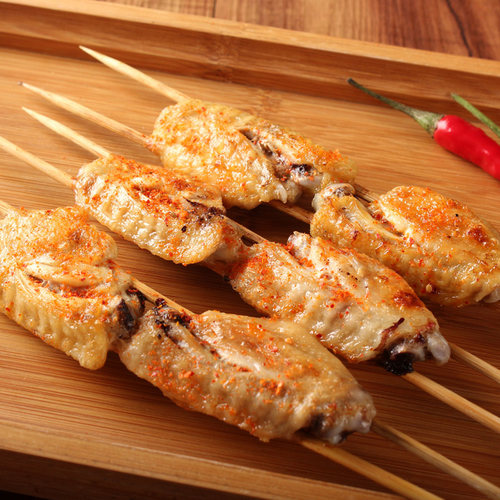 烧烤食材半成品 鸡翅5串北京户外烧烤新鲜食品食物烤串羊肉串材料 - 图1