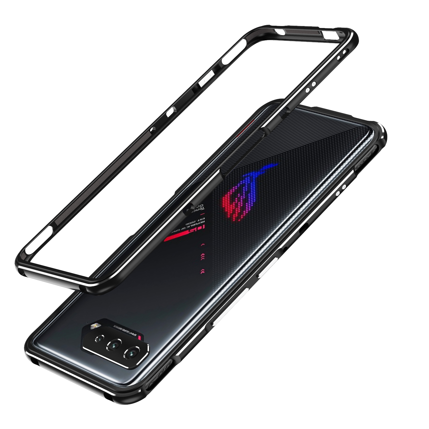 适用于华硕ROG8手机壳ROG7pro金属边框华硕rog6pro防摔外壳rog6超薄磨砂phone7双色保护套5s pro散热透气潮男 - 图3