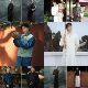 Ancient style film and television costume old man's coat republic of China style gown