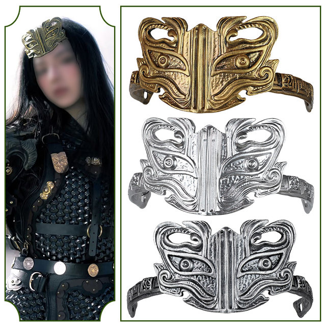 Fengshen Deng Yuchan 3D headdress, forehead ornament, hair ornament, floral pattern
