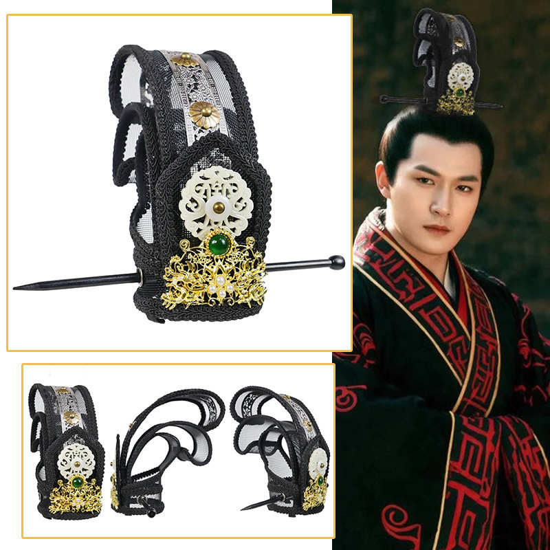 三国影视帽子头冠皇帝大臣发冠头饰头冠发髻汉服秦汉古装发束帽子,淘宝优惠券,粉丝福利购,淘宝优惠卷