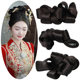 New Chinese style makeup artist special hand curled wig hair bag