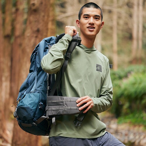 三夫户外丨隐者山之道云溪户外休闲防晒速干舒适透气春夏帽衫 - 图2