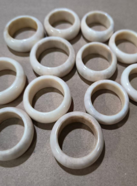 牛骨指环牙形吊坠小鱼钥匙扣