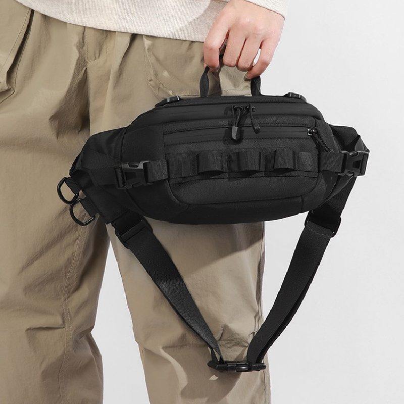 2026饺子形运动腰包织带可挂物品男式斜挎胸包IPADMINI手机证件包,淘宝优惠券,粉丝福利购,淘宝优惠卷