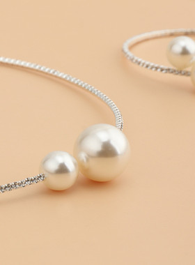 时尚风水钻手镯珍珠项链