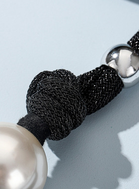 时尚choker大珍珠项链女欧美秋冬新款毛衣链Pearl Sweater chain