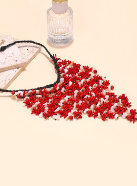 ZA手工多层不规则珊瑚贝壳吊坠