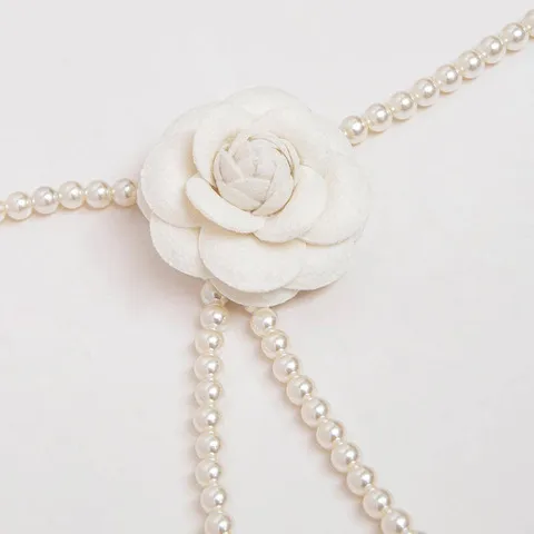 时尚甜美汉服花女士腰链腰带连衣裙优雅山茶花高雅珍珠布装饰质感,淘宝优惠券,粉丝福利购,淘宝优惠卷