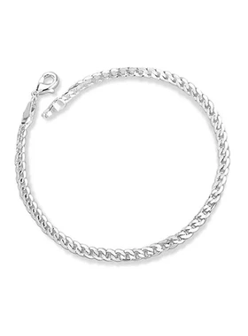 手链网红镀情侣直销侧身链直播925银简约韩版风格