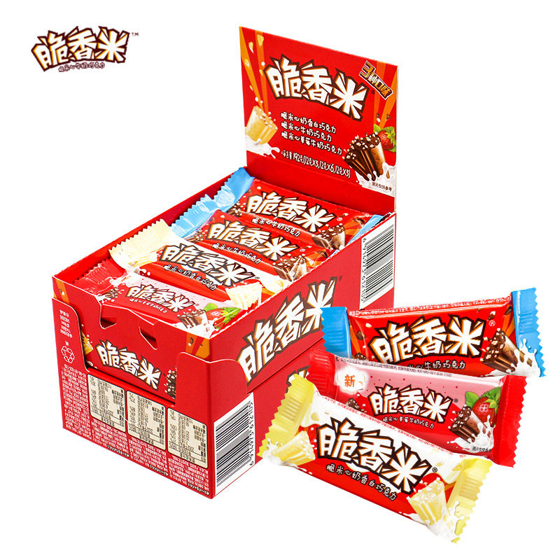德芙脆香米牛奶夹心192g儿童巧克力 喜年华食品牛奶巧克力