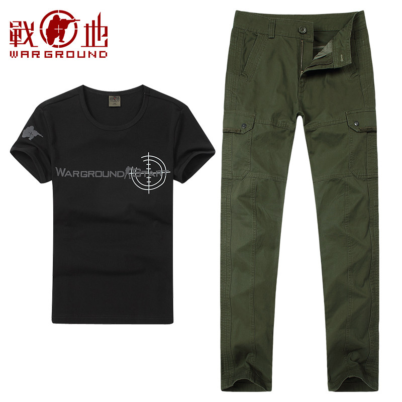 战地新款户外套装男野战迷彩军训服 战地户外作训外套/套装/野战套装