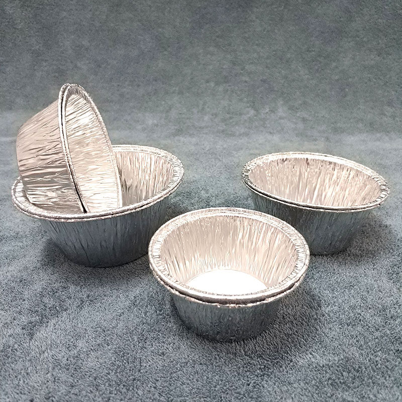 烘焙一次性圆形锡纸杯布丁杯米糕蒸蛋发糕烧烤碗蛋挞家用蛋糕模具 - 图2