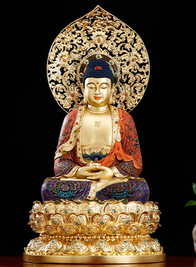 观音菩萨释迦佛地藏娑婆三圣佛像