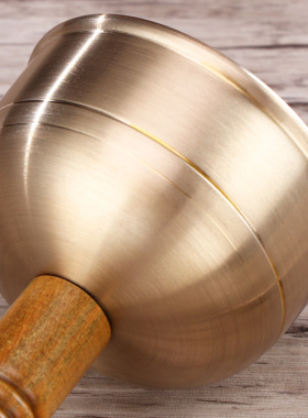 台湾引磬法器庆绿檀直柄长柄引罄