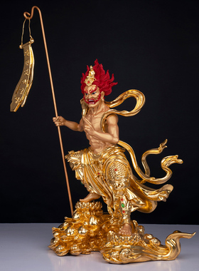 纯铜面然大士佛像鬼王菩萨普渡公