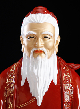 纯铜月老星君神像红神煤人牵红线