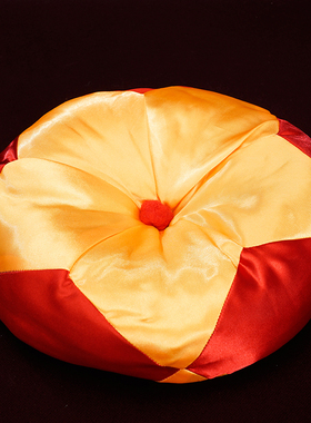 圆通佛具黑檀木鱼法器棉垫大磬垫