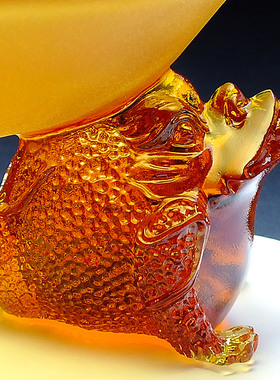 琉璃家庭聚宝盆摆件招财聚财客厅