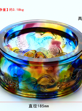 琉璃聚宝盆开业送礼物招财摆件