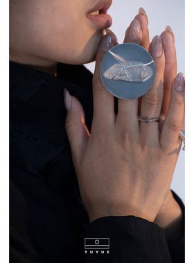 TUYUE涂月纯银镀K金莫比乌斯环