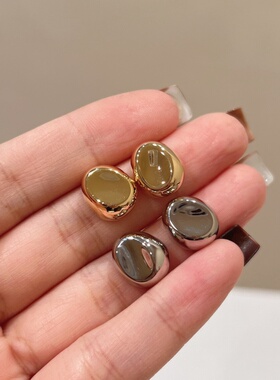 时髦气质金色银色博主同款耳钉