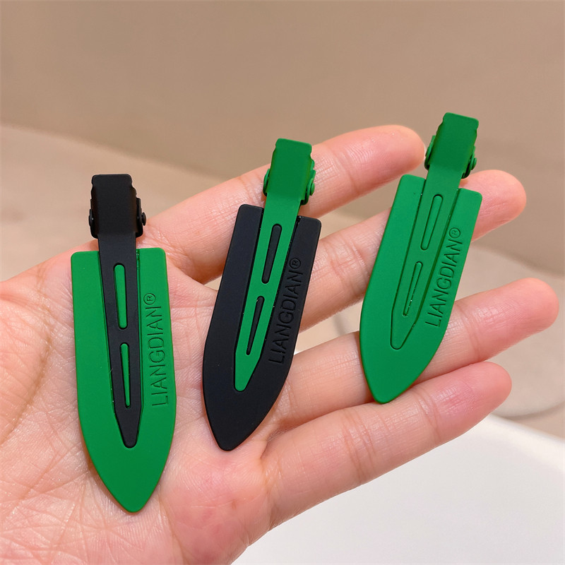 韩国东大门新款冲浪板发夹纯色绿色黑色个性无痕帆板刘海夹边夹女,淘宝优惠券,粉丝福利购,淘宝优惠卷