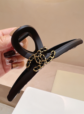 复古时尚金属XPC丝绒盘发夹抓夹