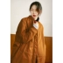 Sensu đầu xuân mới quần áo cotton retro Dongdaemun cổ áo bóng chày chống mùa lỏng lẻo phần dài trên đầu gối phụ nữ - Bông Bông