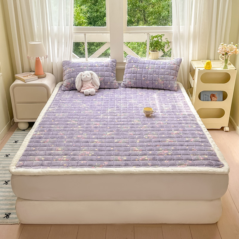 冬季牛奶绒床单单件2026新款宿舍单人加绒加厚床盖珊瑚绒床褥垫子,淘宝优惠券,粉丝福利购,淘宝优惠卷