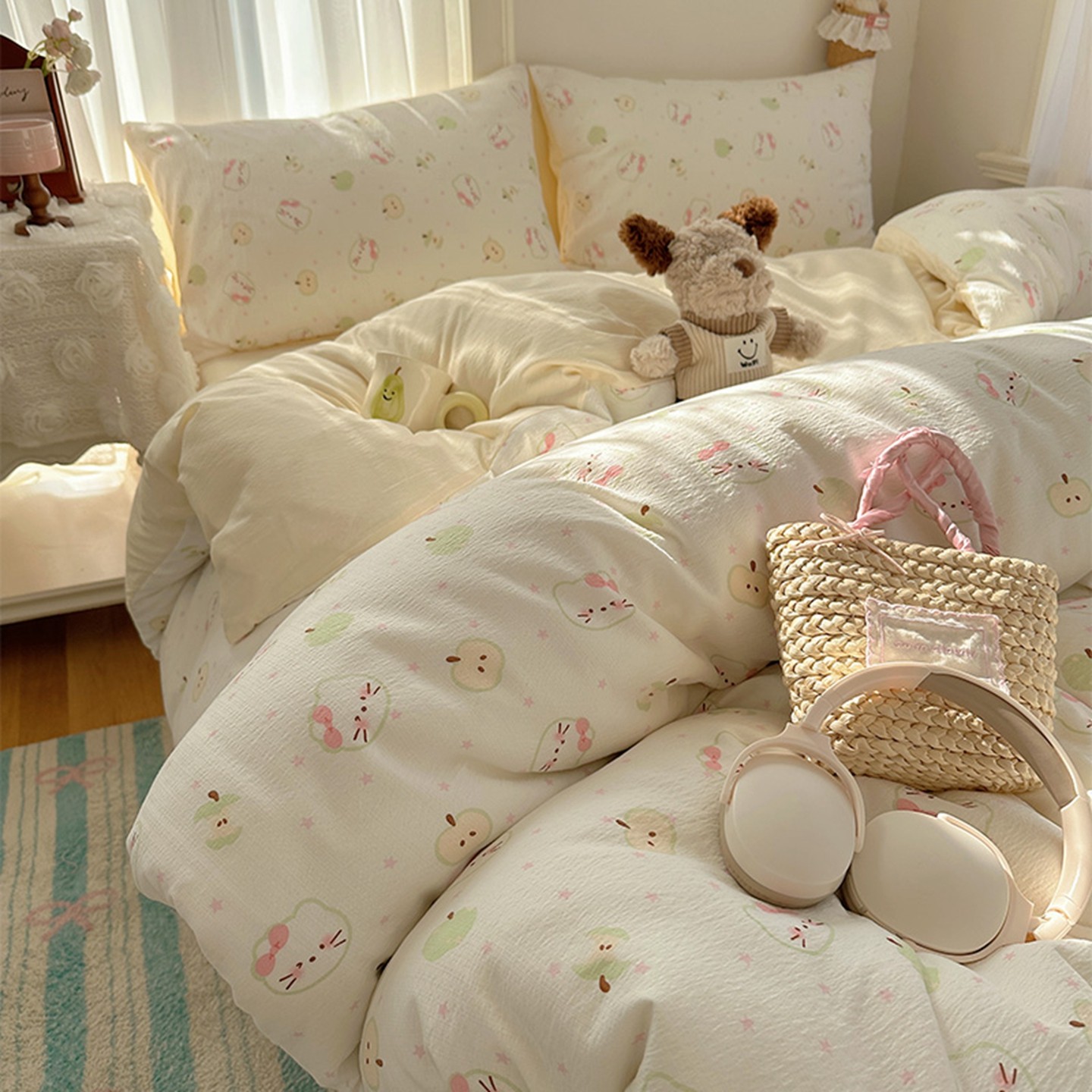 双层纱被套单件非全棉纯棉2025新款单人被单150x200x230单独被罩a,淘宝优惠券,粉丝福利购,淘宝优惠卷