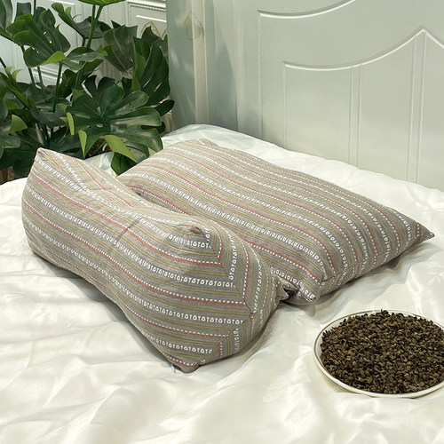 枕头荞麦壳三角连体枕家用护颈椎助睡眠牵引枕成人可拆卸组合枕芯 - 图2