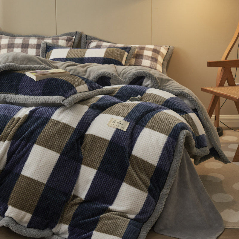 冬季棉被加厚牛奶绒保暖春秋被褥被套被芯全套一整套四季通用被子,淘宝优惠券,粉丝福利购,淘宝优惠卷