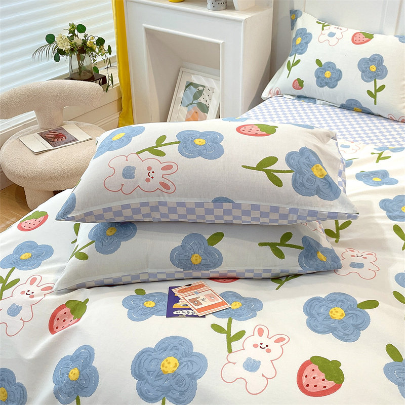 纯棉四件套100学生宿舍4全棉被套 卡莫妮床品套件/四件套/多件套